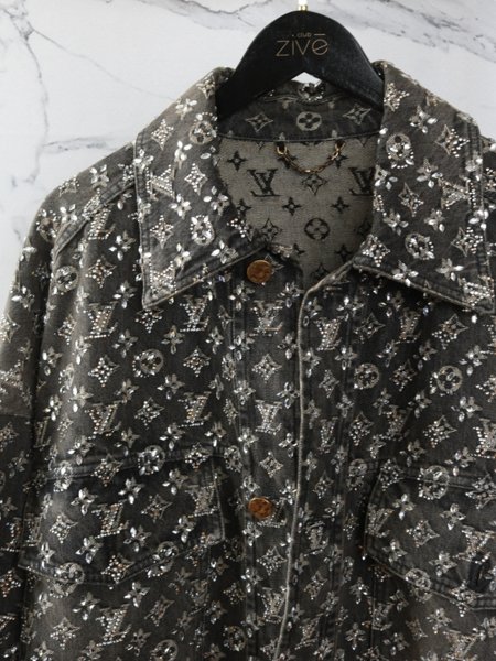Jaqueta Louis Vuitton Embroidered Denim Crystals | Zivē Club