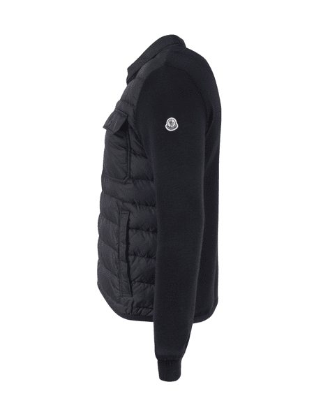 Jaqueta Moncler Cardigan Maglione Tricot Azul Marinho | Zivē
