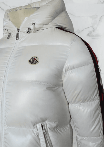 Jaqueta Moncler White Dincer Down Branca | Zivē Club