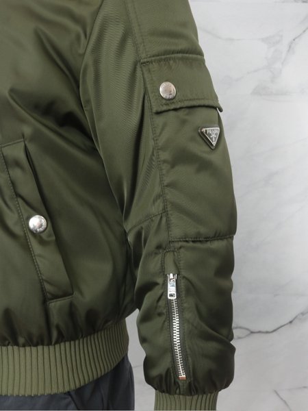 Jaqueta Prada Military Bomber Verde | Zivē Club