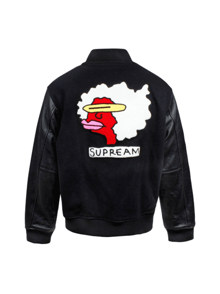 Jaqueta Supreme Varsity Gonz Ramm Preta Ziv Club