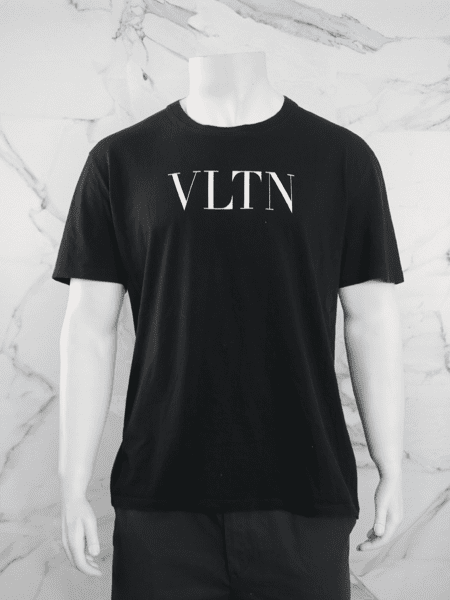 Camiseta Valentino Logo VLTN Preta | Zivē Club