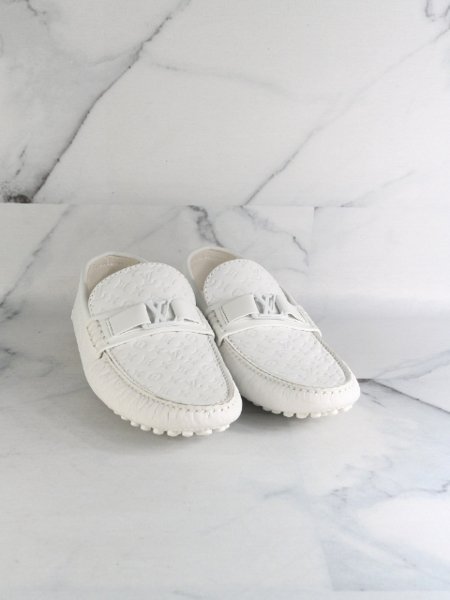 Mocassim Louis Vuitton LV Monogram Branco | Zivē Club