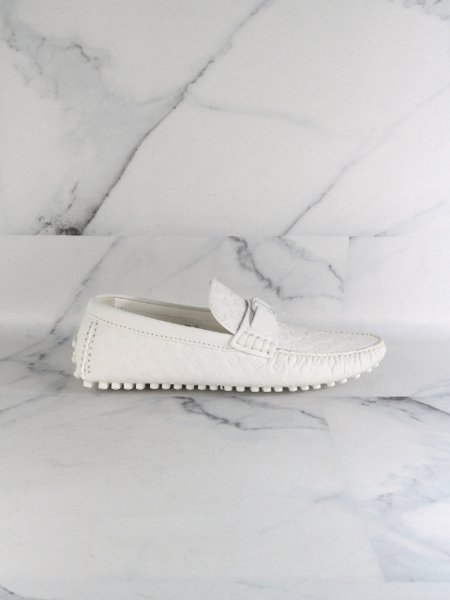 Mocassim Louis Vuitton LV Monogram Branco | Zivē Club