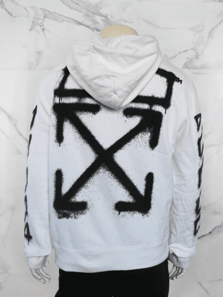 Moletom Off-White Spray Marker Branco | Zivē Club