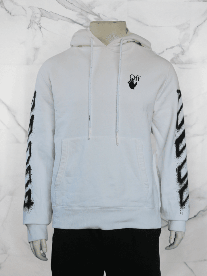 Moletom Off-White Spray Marker Branco | Zivē Club