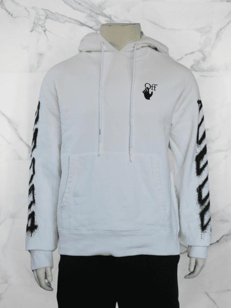 Moletom Off-White Spray Marker Branco | Zivē Club