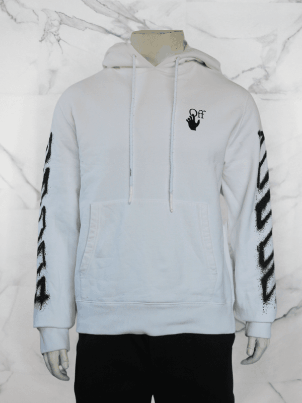 Moletom Off-White Spray Marker Branco | Zivē Club