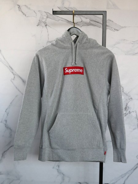 Moletom Supreme Box Logo Cinza | Zivē Club