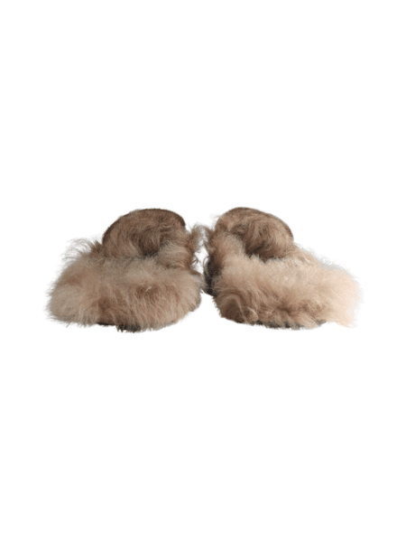 Mule Gucci Fur GG Web Preto | Zivē Club