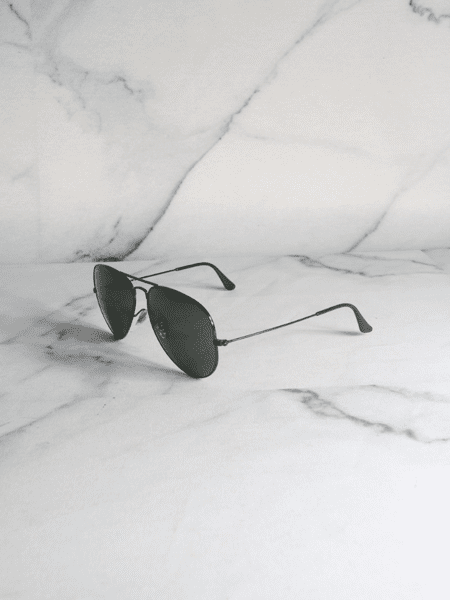 Black outlet aviator ray bans