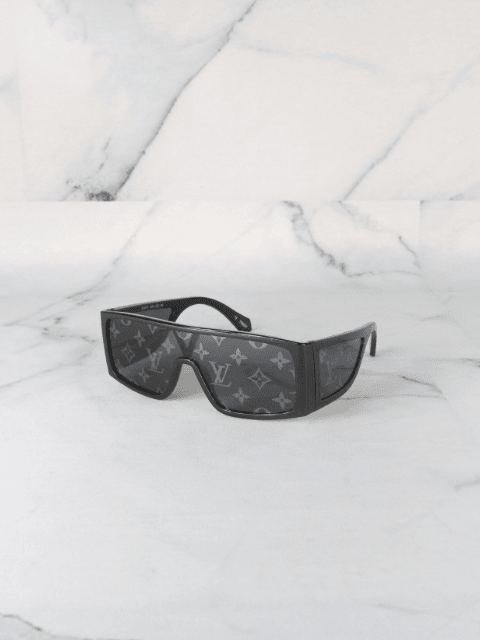 Óculos Louis Vuitton Sideway LV Preto | Zivē Club