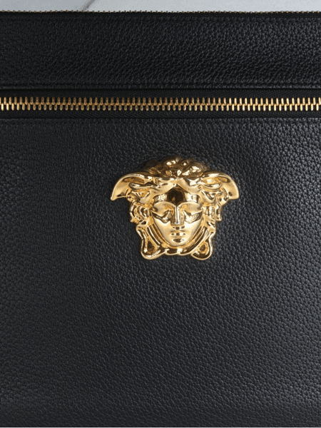 Pasta Versace Medusa Zipper Preta | Zivē Club