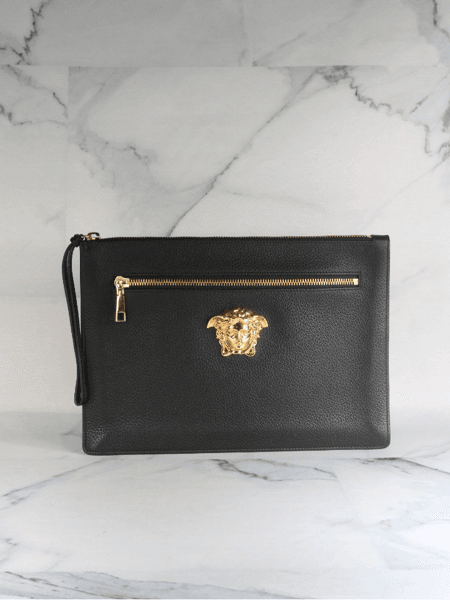 Pasta Versace Medusa Zipper Preta | Zivē Club