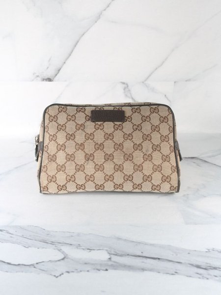 s*a様 VINTAGE GUCCI GG CAVAS MONOGRAM VEL Pochete Gucci Canvas GG Monogram Bege | Zivē Club