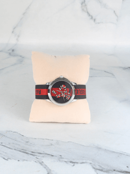Relógio Gucci Le Marché des Merveilles Web Snake Azul Marinho