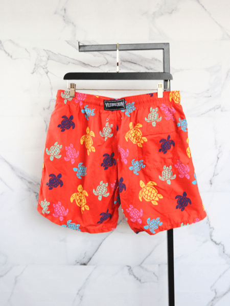 Shorts Vilebrequin Turtles Laranja | Zivē Club