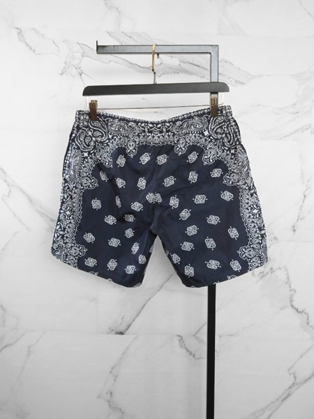 Shorts Gucci Paisley Print Azul Marinho | Zivē Club
