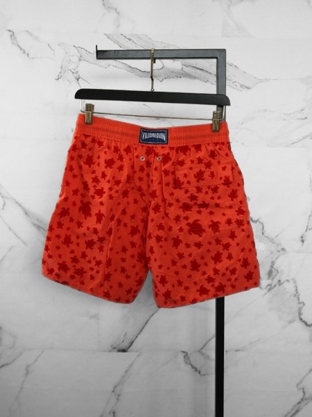 【OP×BerBerJin】 Velours Piping Shorts XL Shorts Vilebrequin Velvet Turtle Laranja | Zivē Club