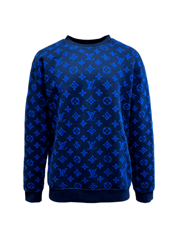 Moletom Louis Vuitton Monogram Azul Marinho | Zivē Club