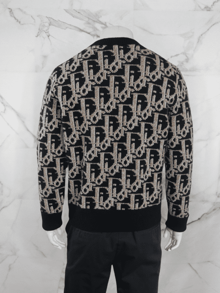 Sweater Dior Monogram Azul Marinho | Zivē Club