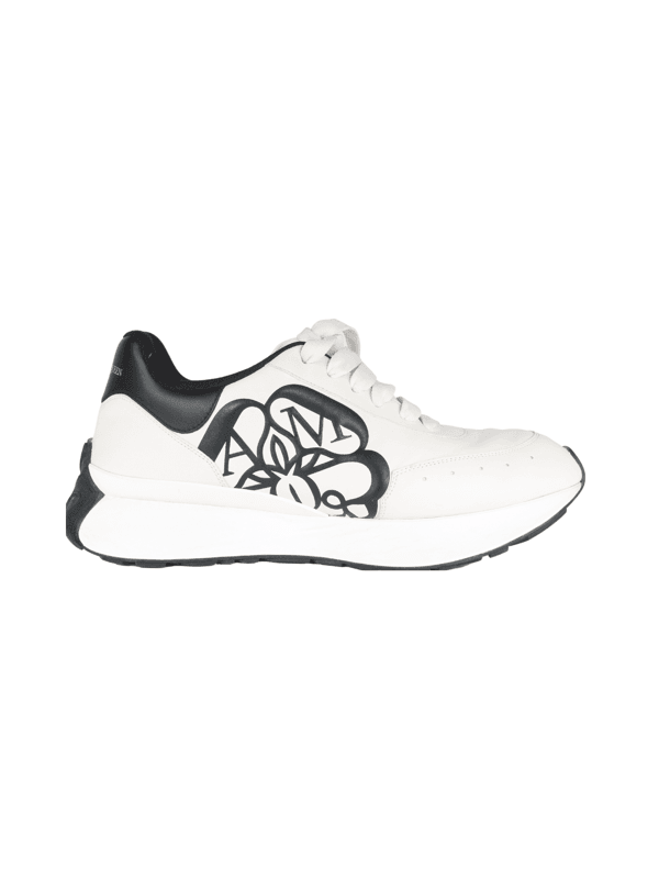 Tênis Alexander McQueen Runner Branco e Preto | Zivē Club