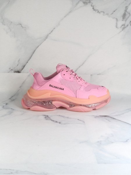 Tênis Balenciaga Triple S Clear Sole Rosa Claro | Zivē Club