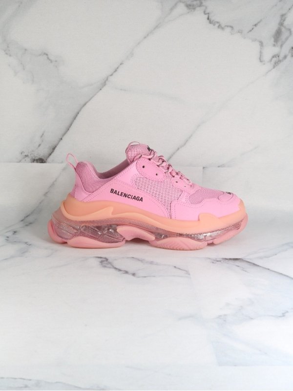 Tênis Balenciaga Triple S Clear Sole Rosa Claro Zivē Club