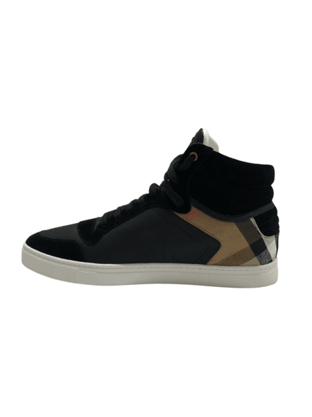 Tênis Cano Alto Burberry Reeth Preto | Zivē Club