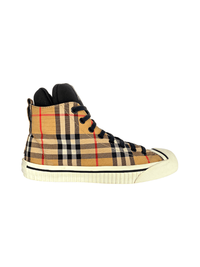 Tenis Burberry Cano Alto Vintage Check Ziv Club