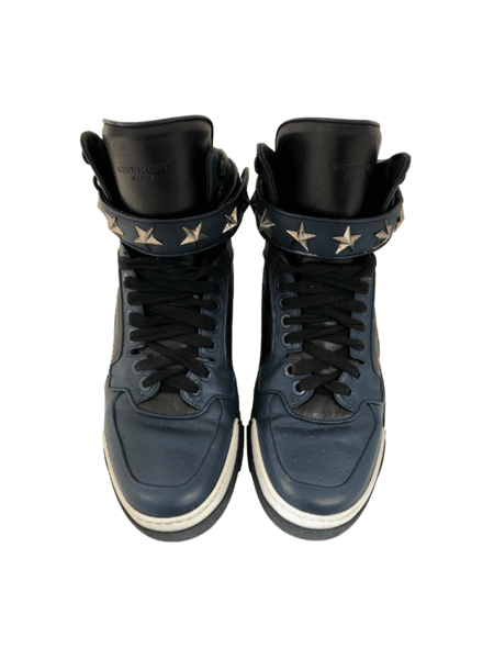 Tênis Cano Alto Givenchy Tyson Azul Marinho | Zivē Club