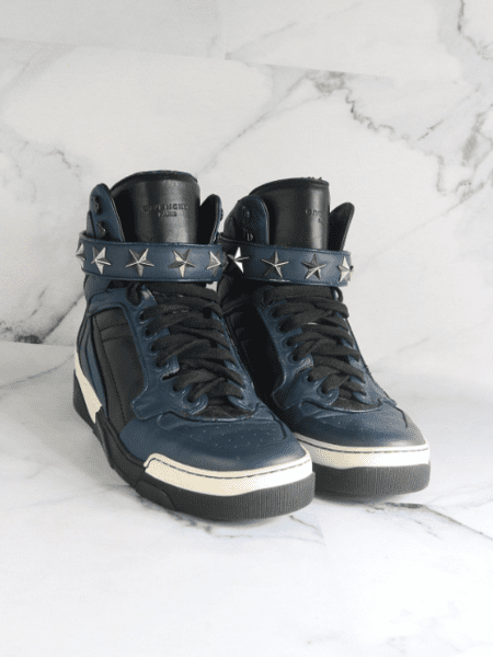 Tênis Cano Alto Givenchy Tyson Azul Marinho | Zivē Club