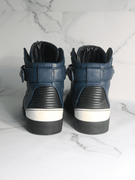 Tênis Cano Alto Givenchy Tyson Azul Marinho | Zivē Club