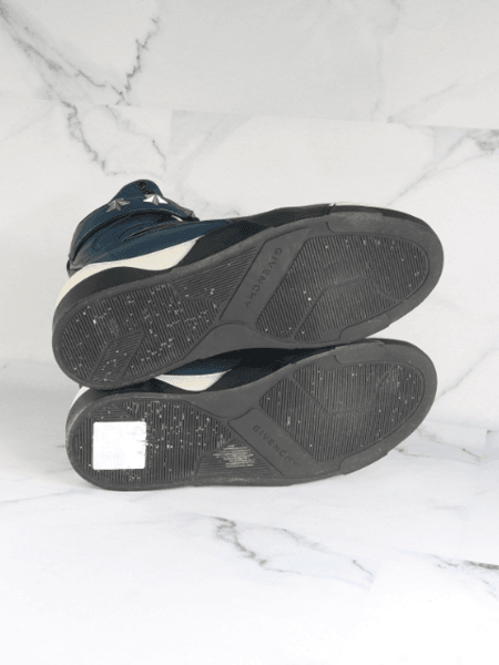 Tênis Cano Alto Givenchy Tyson Azul Marinho | Zivē Club