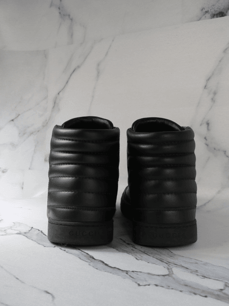 Tênis Cano Alto Gucci Canvas GG Supreme Preto | Zivē Club