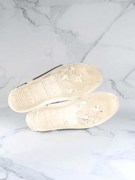 Dior ホワイト Tênis Dior B23 Low Canvas Oblique Branco e Preto | Zivē Club