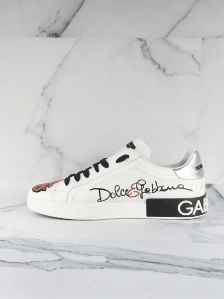 Tênis Dolce & Gabbana Portofino Grafitti Branco | Zivē Club