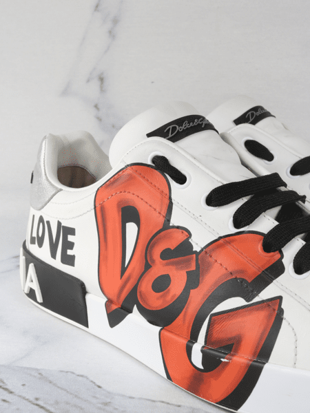 Tênis Dolce & Gabbana Portofino Grafitti Branco | Zivē Club