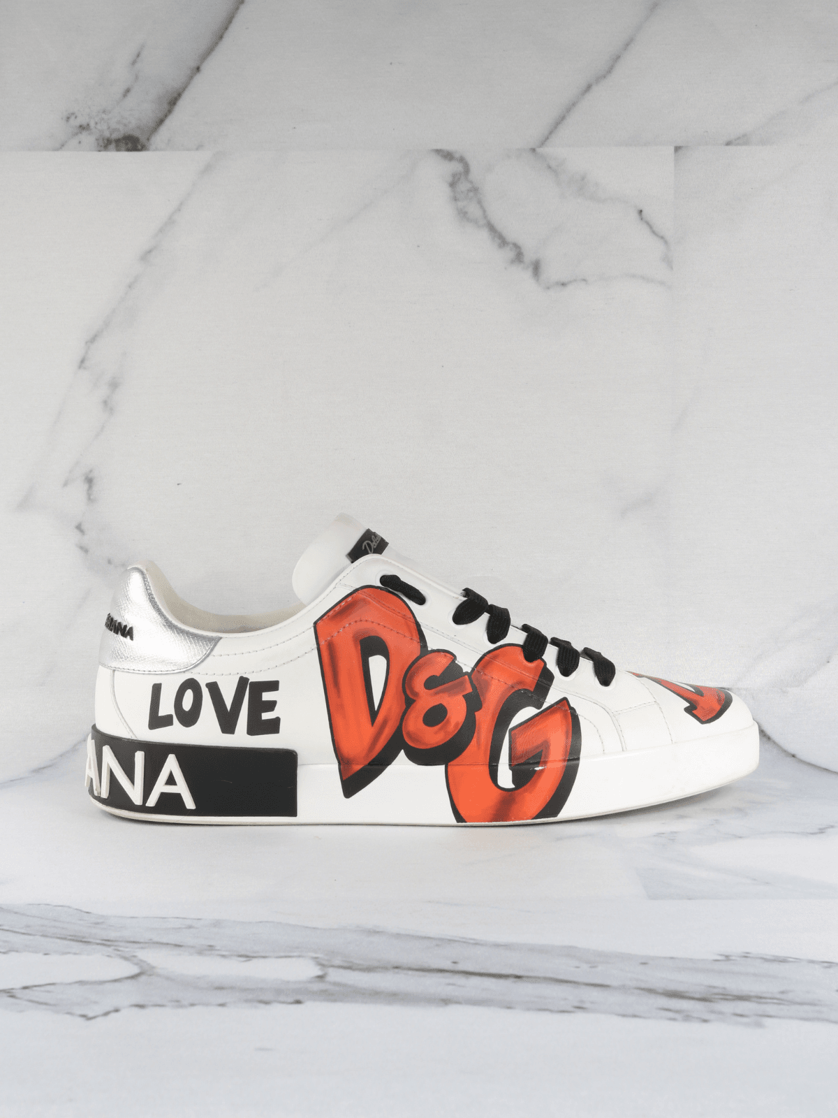 Tênis Dolce & Gabbana Portofino Grafitti Branco | Zivē Club