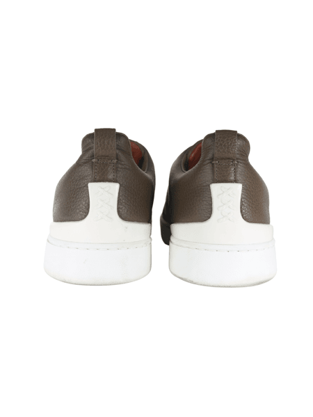 Tênis Slip On Ermenegildo Zegna Triple Stitch Marrom | Zivē Club Tênis Slip On Ermenegildo Zegna Triple Stitch Marrom | Zivē Club