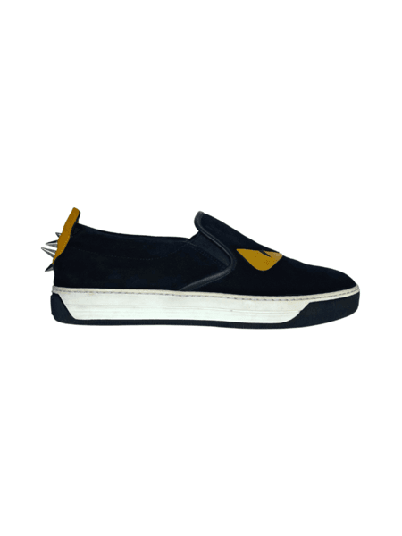 ※フィニト※ Tênis Fendi Bad Bugs Preto e Amarelo | Zivē Club