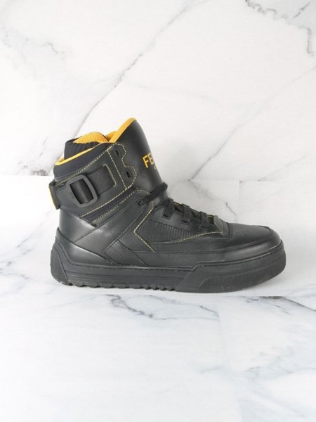 靴 Fendi Tênis Fendi Basketball High-Top Preto | Zivē Club