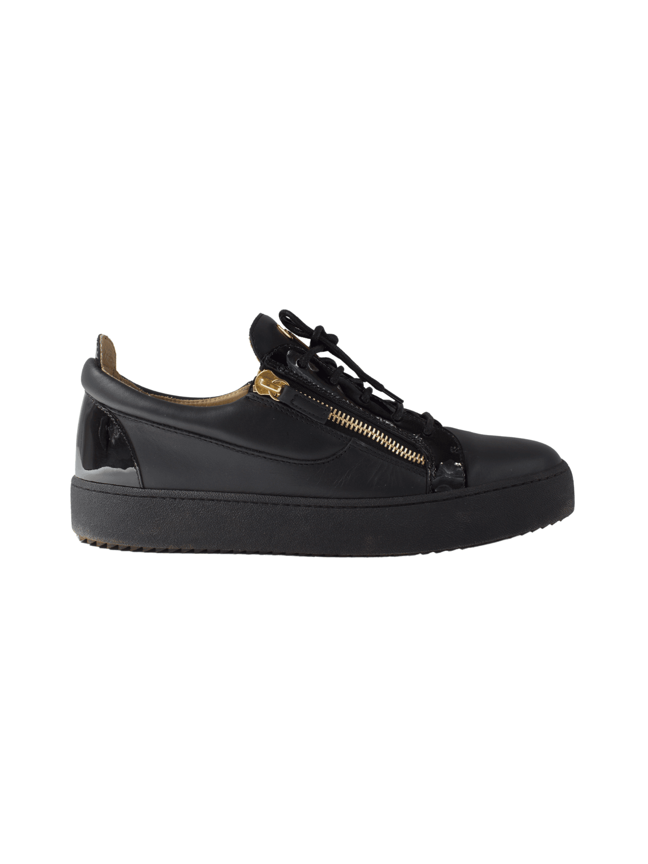 Tênis Giuseppe Zanotti Frankie Verniz Preto | Zivē Club