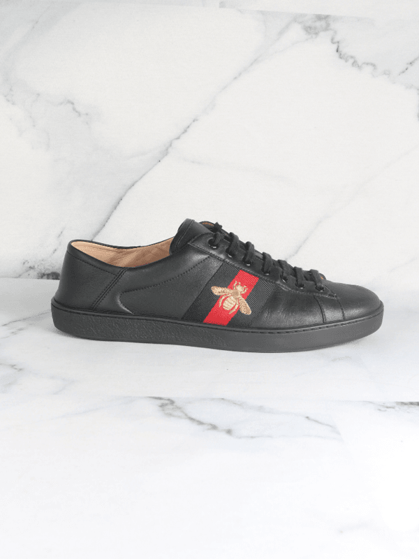 Tênis Gucci Ace Bee Preto | Zivē Club