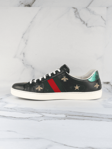 T nis Gucci Ace Bee Stars Preto Ziv Club
