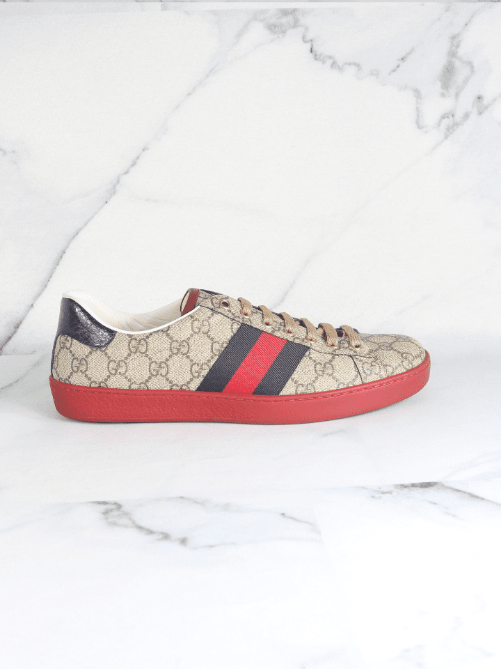【新品未使用】GUCCI ACE スニーカー 798562 GG総柄 Tênis Gucci Ace GG Supreme Monogram | Zivē Club