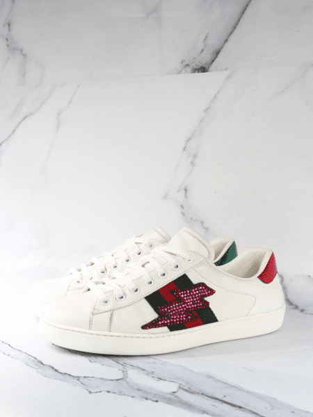 Gucci ace lightning bolt discount