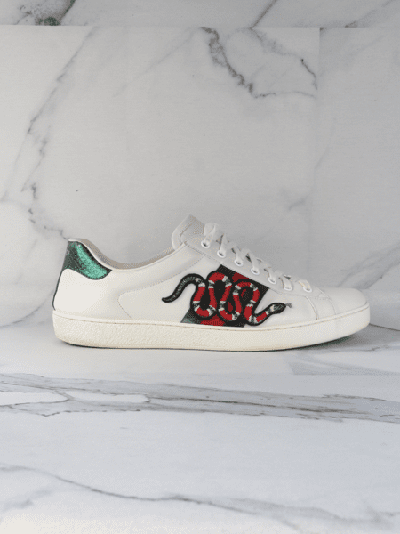 Tênis Gucci Ace Snake Branco Zivē Club