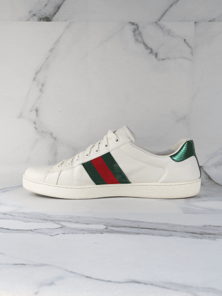 Tênis Gucci Ace Snake Branco | Zivē Club