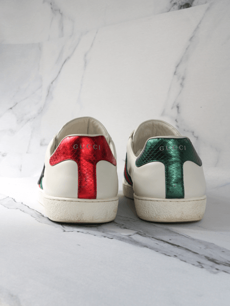 Tênis Gucci Ace Snake Branco | Zivē Club